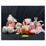 Box of Holiday plushies