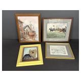 Tote Of Framed Artwork