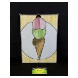 Stained Glass Ice Cream Decor