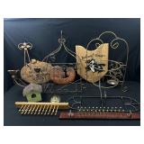 Metal candle sconces, plant holders, and more