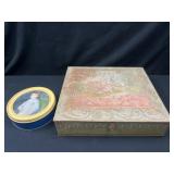 Sunshine Biscuits tin and small tin