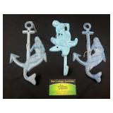 Cast iron mermaid wall hangings