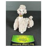 Ceramic Pink and Gold Spaghetti Poodle figure