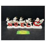 Relco Noel Santa in Sleigh and Reindeer Candle