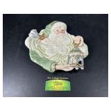 Fitz and Floyd Santa Christmas Plate