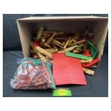 Box of Lincoln logs