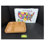 Vintage School Lunch Trays and Lunch Mats