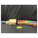 Fisher price pull a tune and kitchen pot