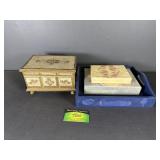 Jewelry boxes and Tray, wooden jewelry box is