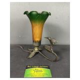 Tiffany Style Flower and Humming bird Lamp