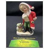 Lefton December birthday boy figurine
