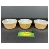 Fire King Copper Luster Relish Bowls