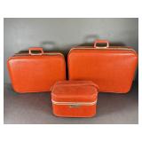 Vintage Orange Luggage