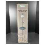 Aquarius Birdbath with LED Glass Orb