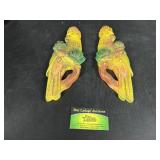2 Miller Studios Parrot Chalk Wall Hangings