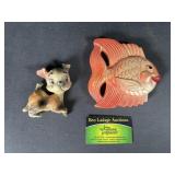 Wall Hanging Dog and Fish