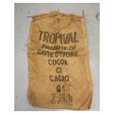 Vintage Cocoa Produce Sack