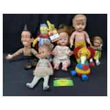 Ed Grimley, home Simpson, and more dolls