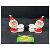 Brinn Vintage Santa Candle Holders