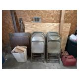 Card Table, Metal Chairs, and More