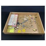 Pewter Figures, Necklaces, and More Jewelry