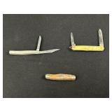 3 Pocket Knives