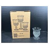 3 Piece Stemmed Candle Holder Set