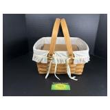 2 Handle Longaberger Basket With Riser