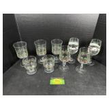 Vintage Holiday Glass Ware