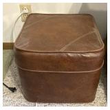 Vintage Leather like Foot Rest