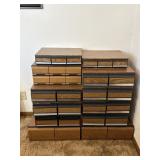 Cassette & VHS Holders With Contents