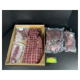 Longaberger Plaid Pattern Liners