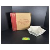 Longaberger Blue Large Star Dish