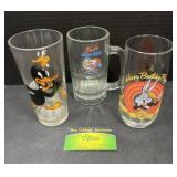 Warner Brothers Collector glasses & mug
