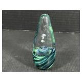 Blue Swirl Paper Weight