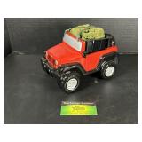 Red Jeep Planter Pot