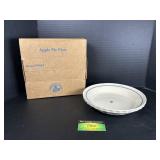 Longaberger Blue Apple Pie Plate