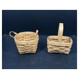 2 Small Longaberger Baskets