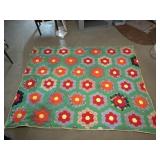 Grandmothers Flower Garden Pattern Quilt