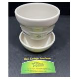 Longaberger Pottery Woven Traditions flower pot