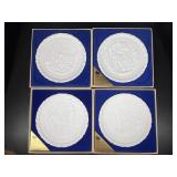 Fenton colonial 1776-1976 glass plates