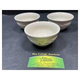 3 Longaberger Woven Traditions Classic Blue bowls