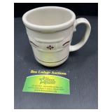 Longaberger Pottery Woven Traditions Red Mug