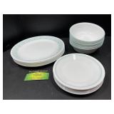 23 pc Corelle Delano dinner plates, snack plates