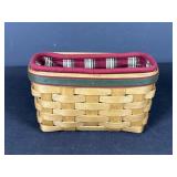 Longaberger basket with red linger