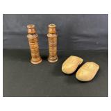 Vintage Wooden Candle Stick Holders and Wooden