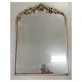 Mirror with plastic frame