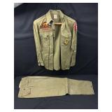 Vintage Boy Scouts Uniform (No Size)-Pants Are 14