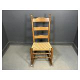 Woven Seat Rocking Chair