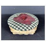 Longaberger basket with apple lid